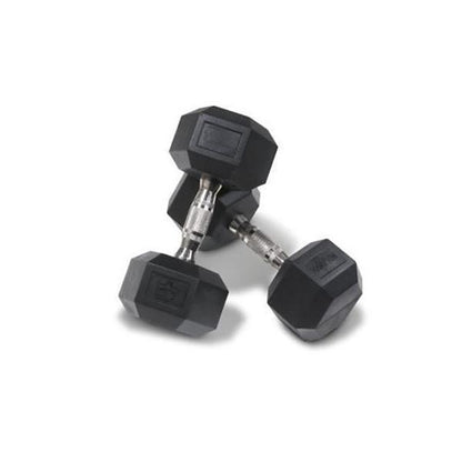 -Rubber Hex Dumbbells-Gym Direct